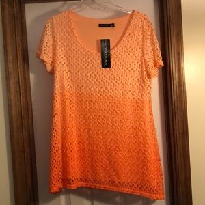 Lacey peachy/orange Summer Top